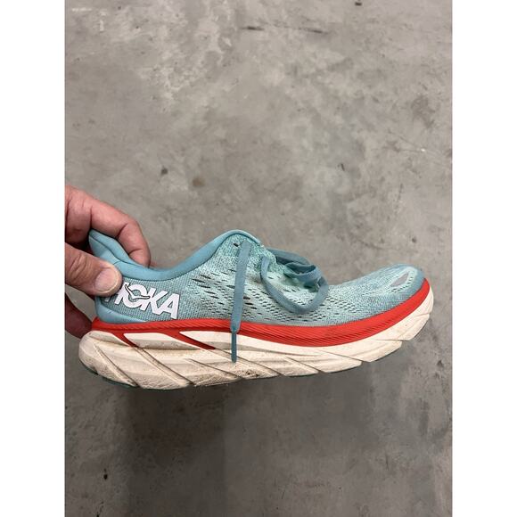 Hoka One One Clifton 8 Aquarelle Womens Shoes Running Walking - Size 7.5B - Picture 12 of 15